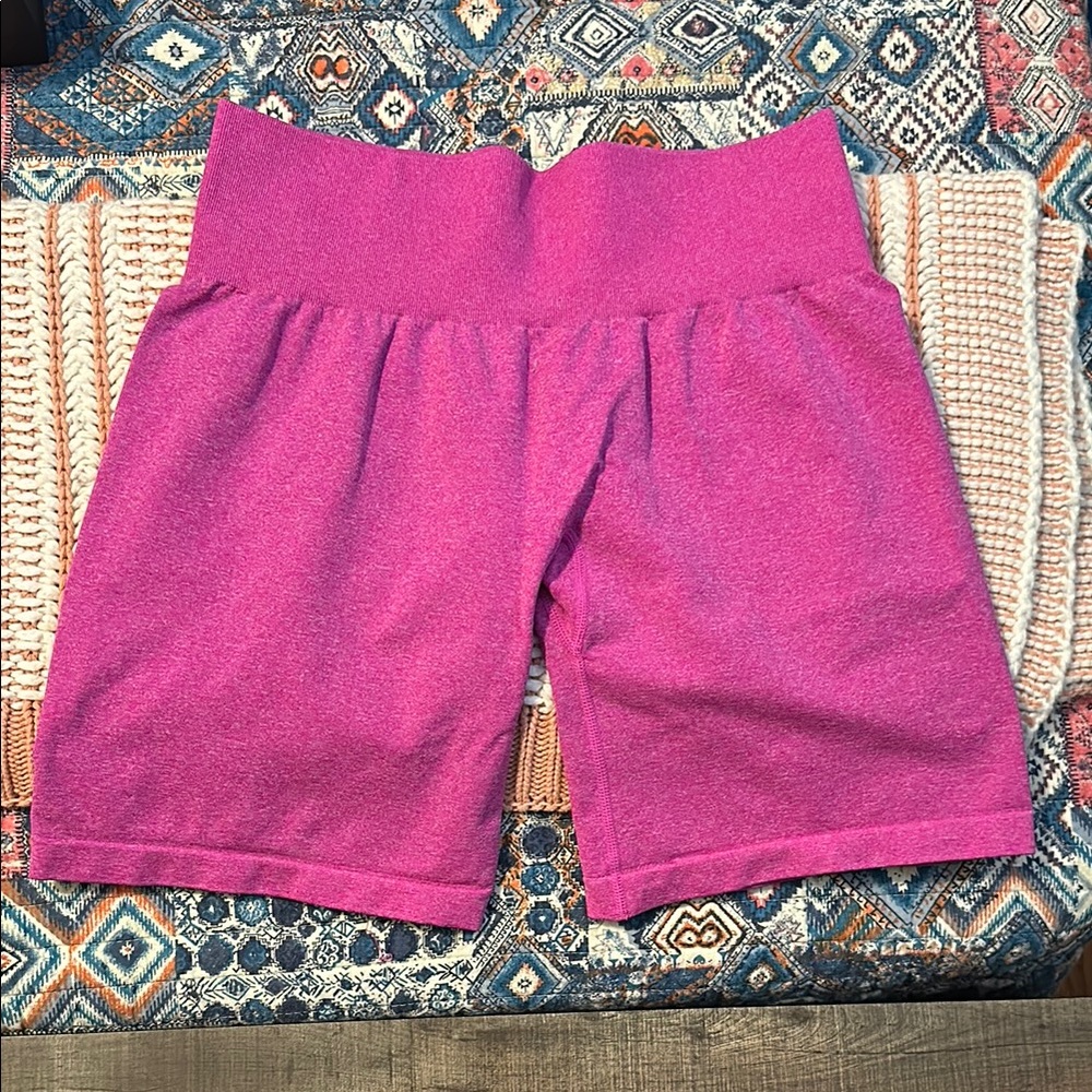 NVGTN Vibrant Pink High-Waisted Shorts